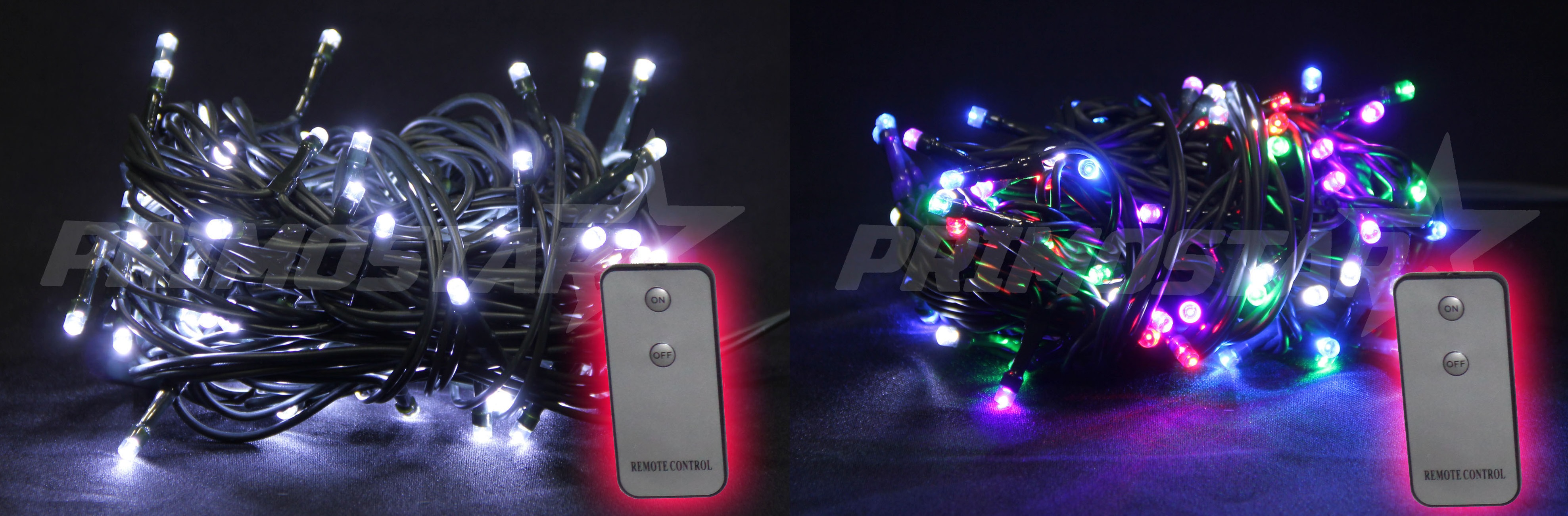 Oświetlenie zewnętrzne zewnetrzne lampki led na pilot mix kolorowe